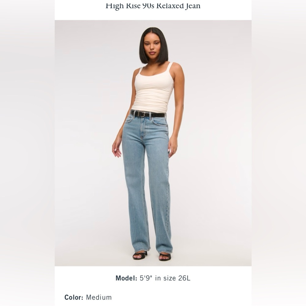 Abercrombie & Fitch 90s Relax high rise jeans